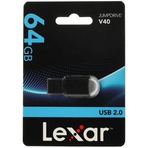 Память USB Flash 64 ГБ Lexar Jumpdrive V40 [LJDV40-64GAB]