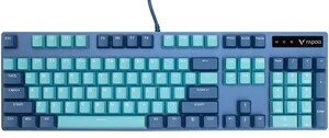 Клавиатура проводная Rapoo V500PRO [V500PRO Cyan Blue]