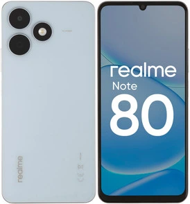 6.74" Смартфон realme Note 80 128 ГБ голубой