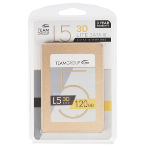SSD 2.5 SATA 3 120Gb Team Group L5 Lite 3D T253TD120G3C101 TLC 3D NAND R470 W300MB s DNS. TEAMGROUP L5 Lite 3D 1296233