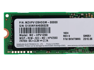 SSD M.2 2280 128Gb Samsung SM951 MZVPV128HDGM 00000 MLC NVMe R2000 W650MB s DNS. 1068510