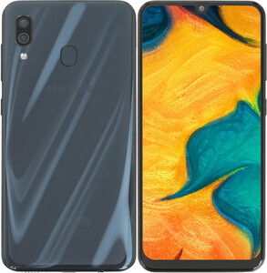 Samsung SM A305F Galaxy A30 6.4 Black 32Gb 8 2x2 2Ghz 6 1 6Ghz 3072Mb 2340x1080 sAMOLED 2SIM LTE Cam16 5 4000mAh A9.0 DNS. 1345456