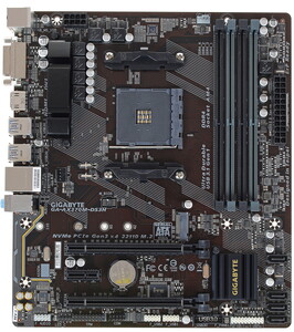GIGABYTE AM4 X370 GA AX370M DS3H 4xDDR4 2xPCI Ex16 HDMI DVI SATA3 2 USB3.1 mATX DNS. 1220196
