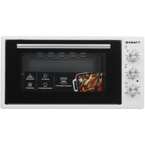 Купить Мини-печь Kraft KF-MO 4806 FW белый в интернет-магазине DNS. Характеристики, цена Kraft KF-MO 4806 FW | 9131519.