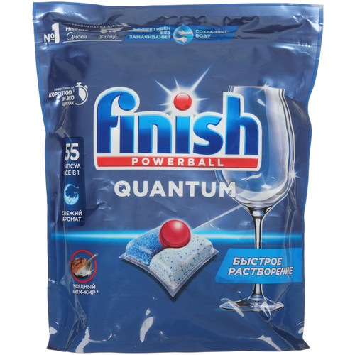 Купить Средство для ПММ Finish Quantum в интернет-магазине DNS. Характеристики, цена Finish Quantum | 5656984.