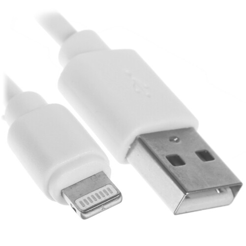 Купить Кабель круглый FinePower Lightning 8-pin - USB 2.0 Type-A белый ...