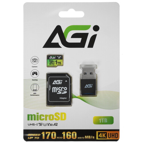 Купить Карта памяти AGI TF138 microSDXC 1024 ГБ [AGI1T0G2BTF138] в интернет-магазине DNS. Характеристики, цена  | 5471010.