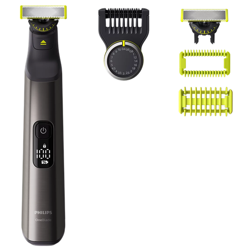 Купить Триммер Philips OneBlade Pro QP6552/15 черный/серебристый в интернет-магазине DNS. Характеристики, цена Philips OneBlade Pro QP6552/15 | 9412219.