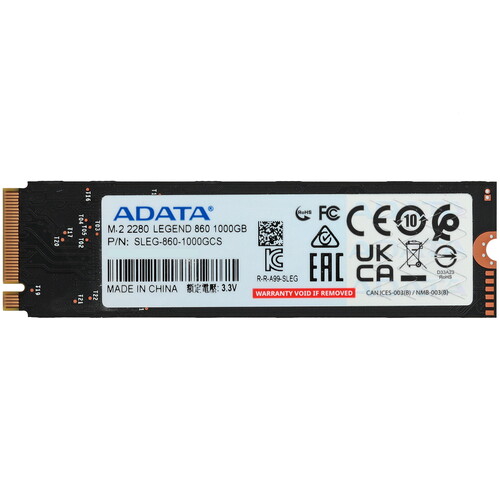 Купить 1000 ГБ M.2 NVMe накопитель ADATA LEGEND 860 [SLEG-860-1000GCS] в интернет-магазине DNS. Характеристики, цена ADATA LEGEND 860 | 5619110.