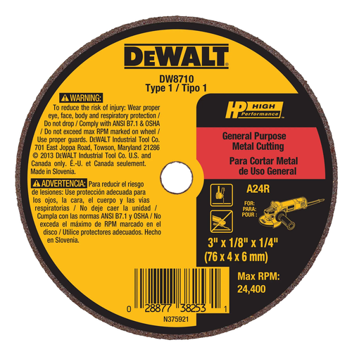 Купить Диск отрезной DeWalt DW8710 в интернет-магазине DNS. Характеристики, цена DeWalt DW8710 | 5933848.