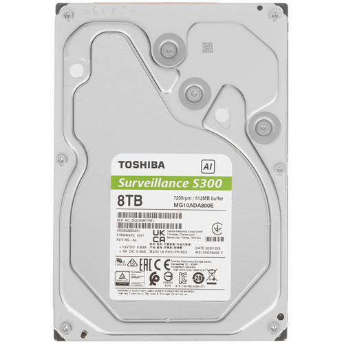 Купить 8 ТБ Жесткий диск Toshiba S300 AI Surveillance [MG10ADA800E-V] в интернет-магазине DNS. Характеристики, цена Toshiba S300 AI Surveillance | 9347372.
