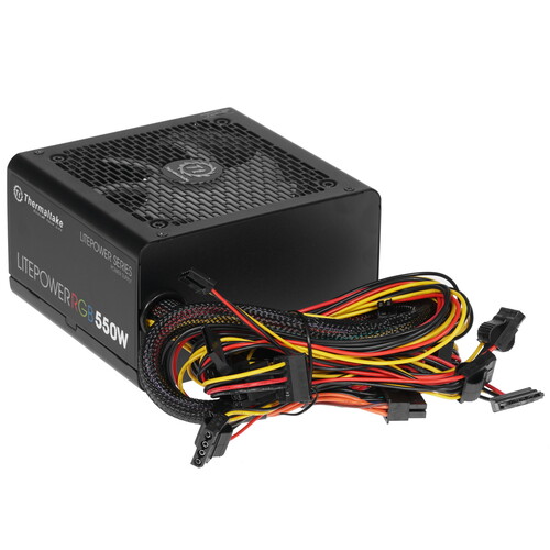 Купить Блок питания Thermaltake Litepower RGB 550W [LTP-550AL2NK] черный в интернет-магазине DNS. Характеристики, цена Thermaltake Litepower RGB 550W | 1341206.