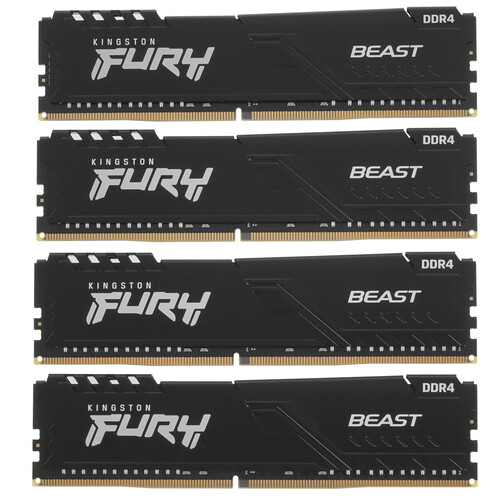 Купить Оперативная память Kingston FURY Beast Black [KF432C16BB1K4/64] 64 ГБ в интернет-магазине DNS. Характеристики, цена Kingston FURY Beast Black | 4837700.