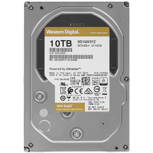 Купить 10 ТБ Жесткий диск WD Gold [WD102KRYZ] в интернет магазине DNS ...