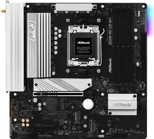 Купить Материнская плата ASRock B650M Pro X3D WiFi в интернет-магазине DNS. Характеристики, цена ASRock B650M Pro X3D WiFi | 5637078.