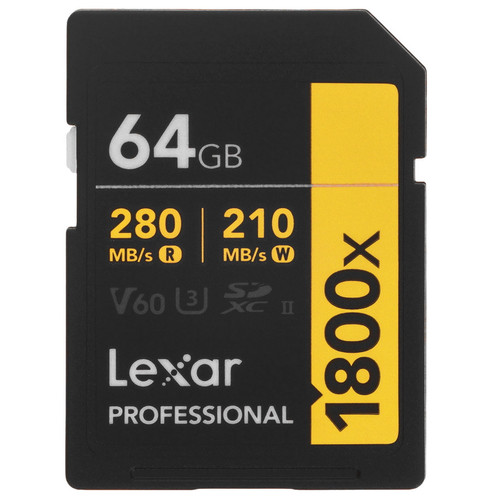 Купить Карта памяти Lexar Professional SDXC 64 ГБ [LSD1800064G-RNNNC] в интернет-магазине DNS. Характеристики, цена  | 5941911.