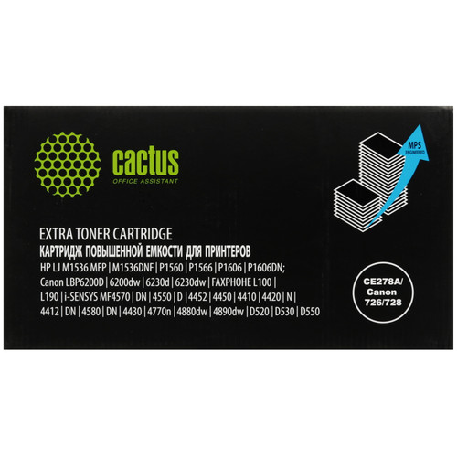 Купить Картридж лазерный Cactus CS-CE278X-MPSXL черный, с чипом в интернет-магазине DNS. Характеристики, цена Cactus CS-CE278X-MPSXL | 9146357.