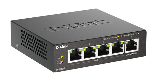 Купить Коммутатор D-Link DGS-1005P/B3A в интернет-магазине DNS. Характеристики, цена D-Link DGS-1005P/B3A | 5916155.