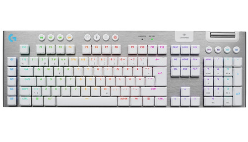 Купить Клавиатура  проводная + беспроводная Logitech G915 X LIGHTSPEED цвет белый в интернет-магазине DNS. Характеристики, цена Logitech G915 X LIGHTSPEED | 9222729.