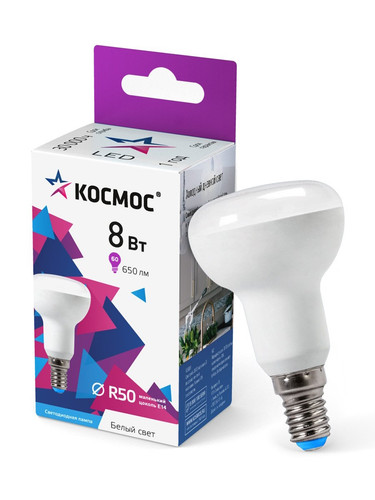 Купить Лампа светодиодная Космос Lksm_LED8wR50E1465 в интернет-магазине DNS. Характеристики, цена Космос Lksm_LED8wR50E1465 | 9217444.