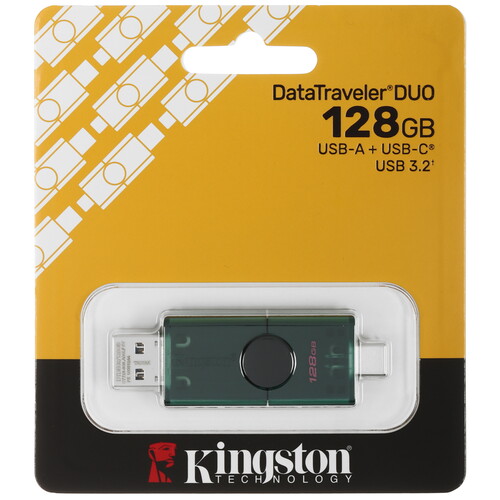 Купить Память USB Flash 128 ГБ Kingston DataTraveler Duo [DTDEG2/128GB] в интернет-магазине DNS. Характеристики, цена Kingston DataTraveler Duo | 5641727.