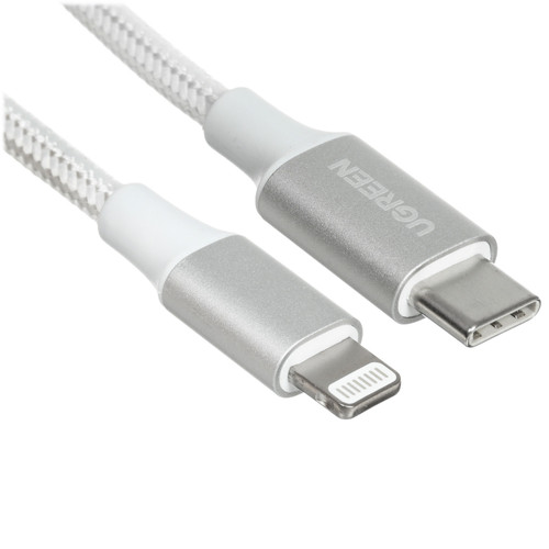 Купить Кабель Ugreen Lightning 8-pin - USB Type-C серебристый в интернет-магазине DNS. Характеристики, цена Ugreen US304 | 9983711.