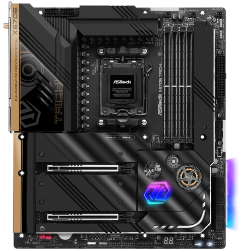 Купить Материнская плата ASRock X670E Taichi в интернет-магазине DNS. Характеристики, цена ASRock X670E Taichi | 5078288.
