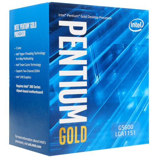 Intel pentium gold g5400 cpu 3.70 ghz