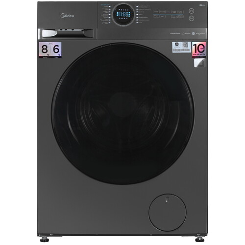 Купить Стирально-сушильная машина Midea MF200D80WBS/S-RU серый в интернет-магазине DNS. Характеристики, цена Midea MF200D80WBS/S-RU | 9266869.