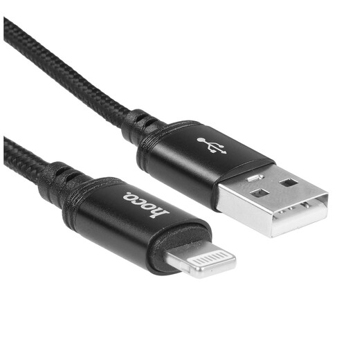 Купить Кабель Hoco Lightning 8-pin - USB Type-A черный 2 м в интернет-магазине DNS. Характеристики, цена Hoco X89 | 9244474.