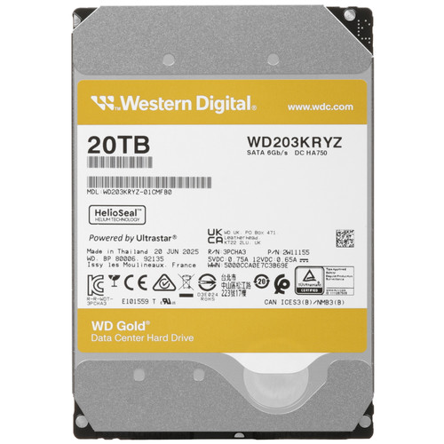 Купить 20 ТБ Жесткий диск WD Gold [WD203KRYZ] в интернет-магазине DNS. Характеристики, цена WD Gold | 9309847.