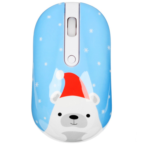 Купить Мышь беспроводная DEXP WM-311WU Christmas bear  синий в интернет-магазине DNS. Характеристики, цена DEXP WM-311WU Christmas bear | 5404135.