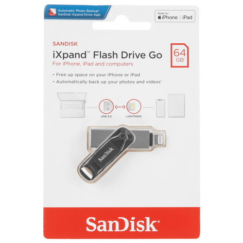 Купить Память OTG USB Flash 64 ГБ SanDisk iXpand Flash Drive Go [SDIX60N-064G-GN6NN] в интернет-магазине DNS. Характеристики, цена SanDisk iXpand Flash Drive Go | 5470871.