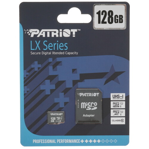 Купить Карта памяти Patriot LX microSDXC 128 ГБ [PSF128GMCSDXC10] в интернет-магазине DNS. Характеристики, цена  | 5022471.