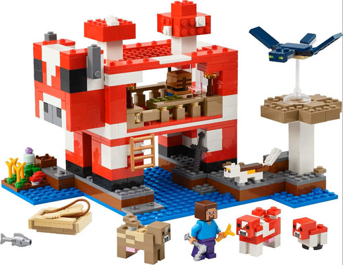 Купить Конструктор LEGO Minecraft Дом грибной коровы в интернет-магазине DNS. Характеристики, цена LEGO Minecraft Дом грибной коровы | 9323832.