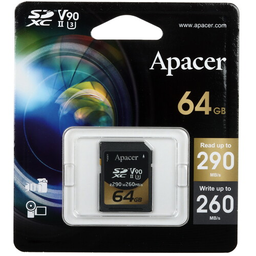 Купить Карта памяти Apacer SDXC 64 ГБ [AP64GSDXC10V9-R] в интернет-магазине DNS. Характеристики, цена  | 5456935.