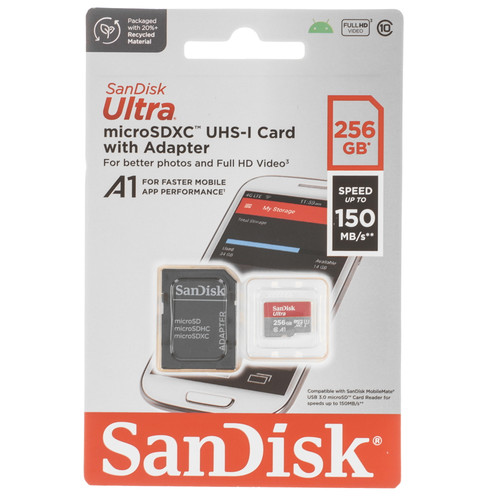 Купить Карта памяти SanDisk Ultra microSDXC 256 ГБ [SDSQUAC-256G-GN6MA] в интернет-магазине DNS. Характеристики, цена  | 5602704.