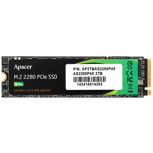 Купить 2000 ГБ M.2 NVMe накопитель Apacer AS2280P4X [AP2TBAS2280P4X-1] в интернет-магазине DNS. Характеристики, цена Apacer AS2280P4X | 5453674.
