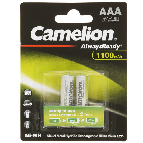 Купить Аккумулятор Camelion NH-AAA1100BP2 1100 мА*ч в интернет-магазине DNS. Характеристики, цена Camelion NH-AAA1100BP2 | 9105773.