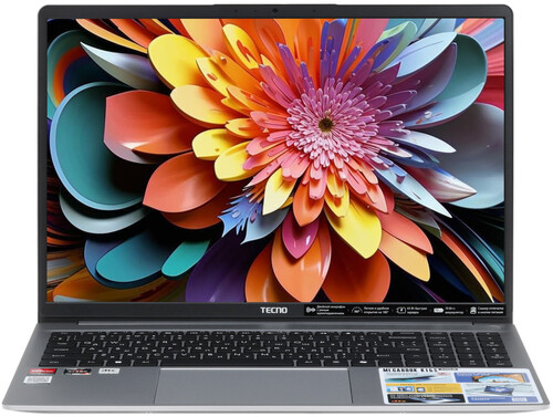 Купить 16" Ноутбук Tecno Megabook K16S серый в интернет-магазине DNS. Характеристики, цена Tecno Megabook K16S | 5499107.
