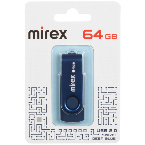 Купить Память USB Flash 64 ГБ Mirex SWIVEL [13600-FMUSDB64] в интернет-магазине DNS. Характеристики, цена Mirex SWIVEL | 5441294.
