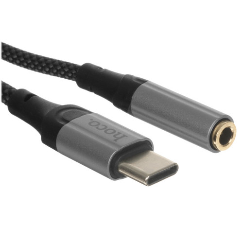 Купить Кабель   Hoco USB Type-C - jack 3.5 мм черный в интернет-магазине DNS. Характеристики, цена  | 5474910.