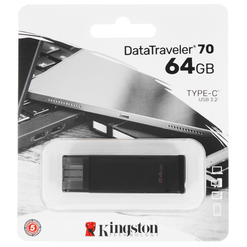 Купить Память OTG USB Flash 64 ГБ Kingston DataTraveler 70 [DT70/64GB] в интернет-магазине DNS. Характеристики, цена Kingston DataTraveler 70 | 5318749.
