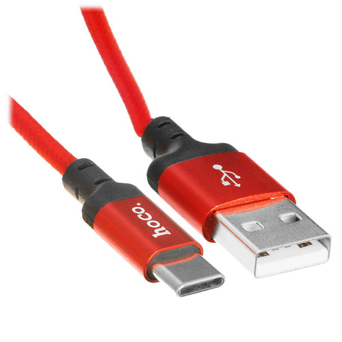 Купить Кабель Hoco USB Type-C - USB Type-A красный в интернет-магазине DNS. Характеристики, цена Hoco X14 | 5452401.
