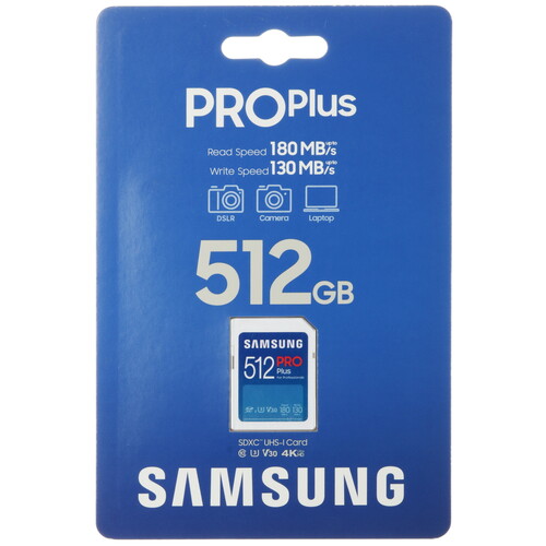Купить Карта памяти Samsung PRO Plus SDXC 512 ГБ [MB-SD512S/EU] в интернет-магазине DNS. Характеристики, цена  | 5466858.