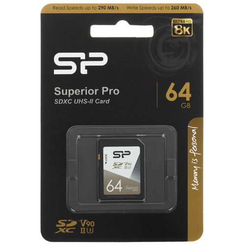 Купить Карта памяти Silicon Power Superior Pro SDXC 64 ГБ [SP064GBSDXJA2V10] в интернет-магазине DNS. Характеристики, цена  | 5638810.