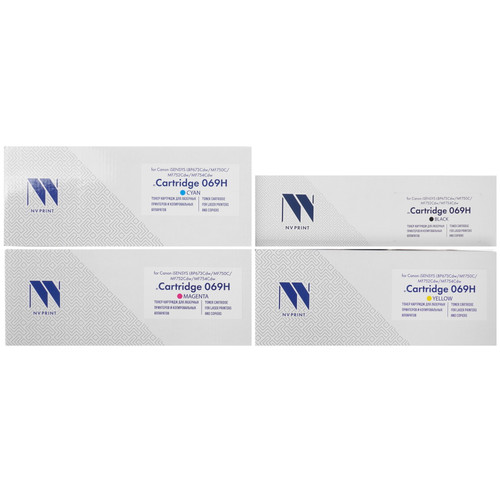 Купить Набор картриджей лазерный NV Print NV-069H CMYK голубой, желтый, пурпурный, черный в интернет-магазине DNS. Характеристики, цена NV Print NV-069H CMYK | 5649119.