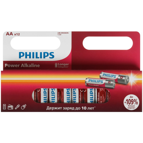 Купить Батарейка Philips LR6P12W/51 AA (LR6/ER14505/FR6/R6P) в интернет-магазине DNS. Характеристики, цена Philips LR6P12W/51 | 9156205.