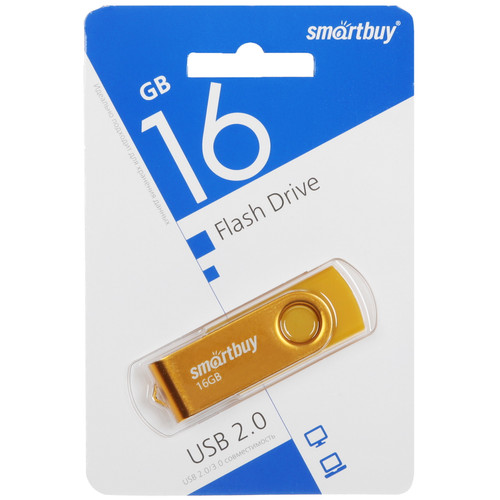 Купить Память USB Flash 16 ГБ Smartbuy Twist [SB016GB2TWY] в интернет-магазине DNS. Характеристики, цена Smartbuy Twist | 9954179.