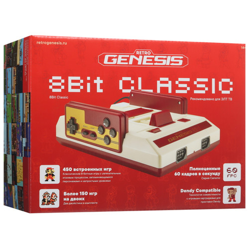 Купить Ретро-консоль Retro Genesis 8 Bit Classic + 450 игр в интернет-магазине DNS. Характеристики, цена Retro Genesis 8 Bit Classic | 5608640.
